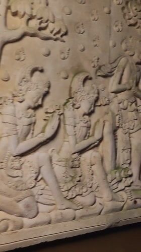Nighttime Documentation of Stone Carvings and Pathways in Ubud