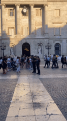 Evening scenes captured around Barcelona's El Raval neighborhood galleries