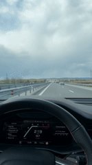 High-speed highway drive recorded on dashcam near Arnautito, Bulgaria