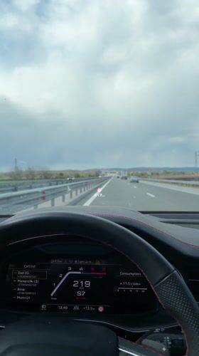 High-speed highway drive recorded on dashcam near Arnautito, Bulgaria