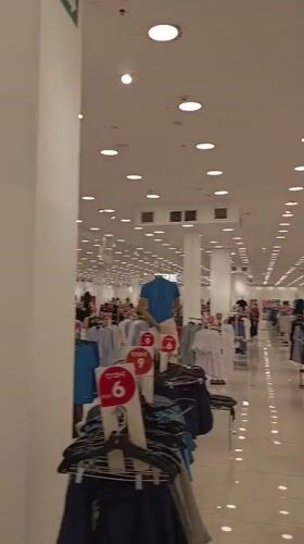 Interior views of Traki department store documented in Maturin