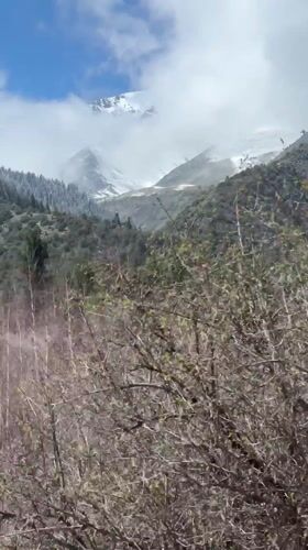 Spring mountain views documented in Kashka Suu, Kyrgyzstan