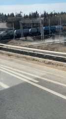 URAL-marked tanker cars spotted on railway near Koskolovo