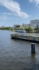 Afternoon along the Neva — boats, piers, and riverside downtime