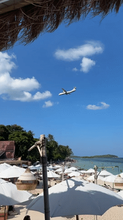Morning retail and street food scene around Central Samui