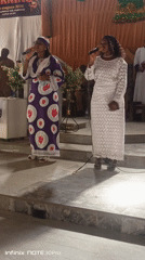 Church service and market activity documented in unknown location