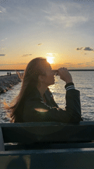 Sunset views captured at Bar Montenegro harbor and marina