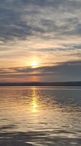 Midsummer evening along the Chaikovsky waterfront