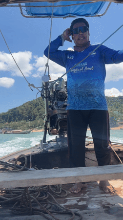 Morning longtail boat excursion documented in Ban Ao Nang Thailand