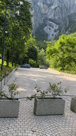 Tourist visits mountain park and wildlife area in Vratsa