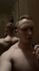 Man photographed drinking in bathroom, Chaikovsky Russia