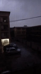 Early morning scenes documented in Lagos residential area