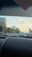 Street scenes across central Izhevsk on a late afternoon in July