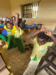 Children participate in classroom activities in Akwanga, Nigeria
