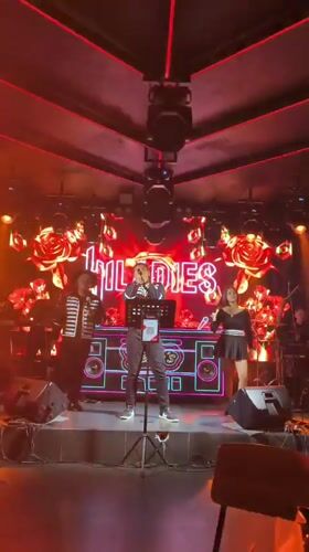 Live band and DJ setup lights up a Kuta nightclub stage