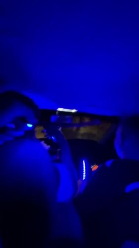 LED-lit car interior captured by witnesses in Bulgaria
