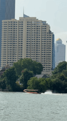 Bangkok River and Street Scenes Documented During Early Morning