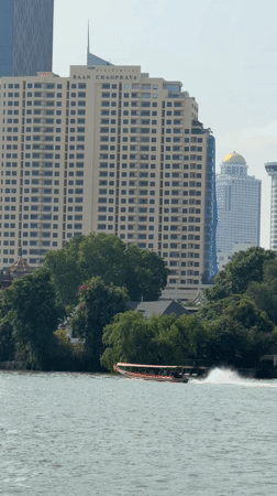 Bangkok River and Street Scenes Documented During Early Morning