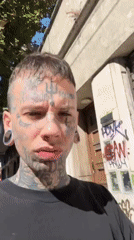 Tattooed pair films shopping trip in Buenos Aires store
