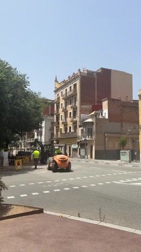 Barcelona street scenes days before Sant Joan festival