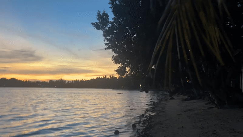 Sunset beach scenes captured across Koh Phangan, Thailand
