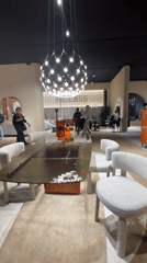Furniture trade show draws visitors in Rho, Italy