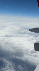 Passenger documents aerial views during flight over Russian countryside