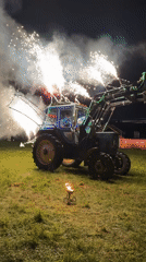 Nighttime festival features fire performances and live music in Russia