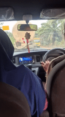 On the road in Putak: two angles, one minute apart
