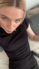 Woman filmed on bed in Borisova Griva, Russia