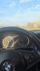 Driver travels rural road through fields near Yambol, Bulgaria