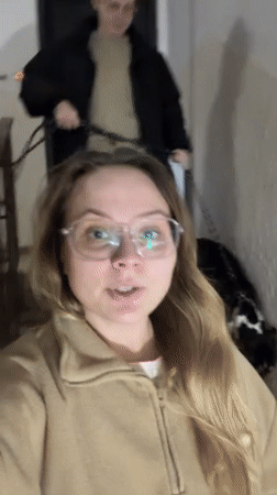 Woman documents macaron baking session in Tel Aviv apartment