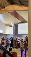 Early morning church service features musical performance in Dar es Salaam