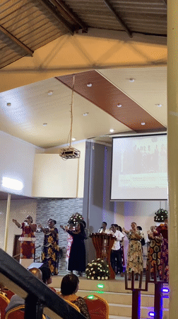 Early morning church service features musical performance in Dar es Salaam