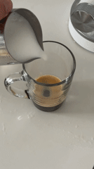 Coffee preparation observed in Perm, Russia