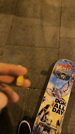 Barcelona nightlife scenes include skateboarders, ambulance emergency response