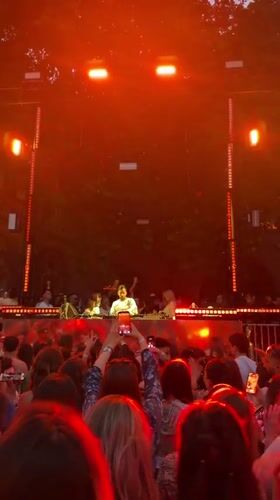 DJ performance draws crowds at outdoor Budapest festival