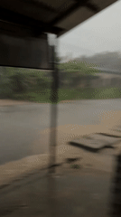 Torrential rains flood streets in Ikot Ekpene, Nigeria