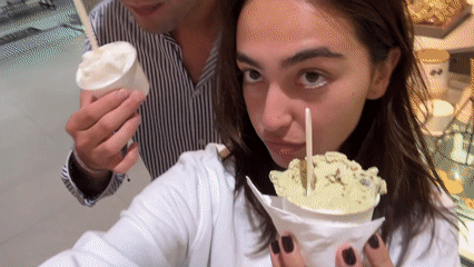 Late-night gelato enjoyed at Mexico City mall
