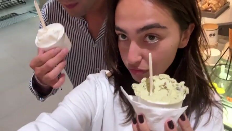 Late-night gelato enjoyed at Mexico City mall