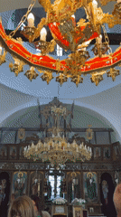 Church service with candles documented in Apriltsi, Bulgaria