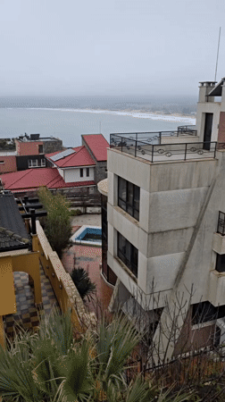 Elevated views capture Sozopol's diverse coastal architecture