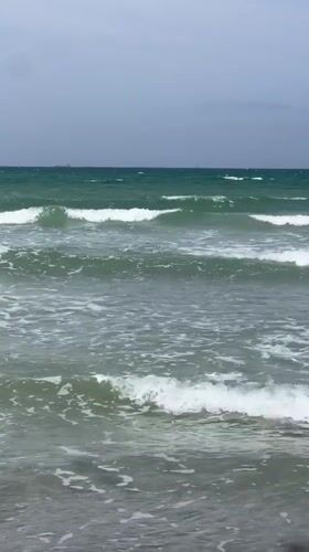 Morning beach activities documented at Kiryat Yam, Israel