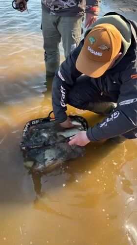Early morning fishing expedition documented in Chaykovsky, Russia