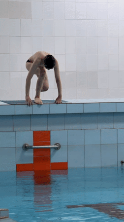 Children's swimming activities observed at Birobidzhan pool facility