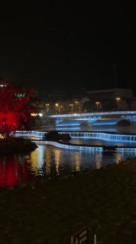 Nighttime scenes captured in illuminated Wulingyuan district
