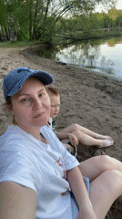 Family enjoys afternoon beach outing in Noviy, Russia
