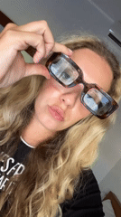 Tortoiseshell glasses selfie series, Mengwi, Bali