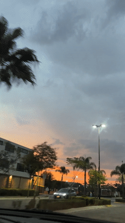 Vivid sunset captured on video in Santa Clara Ocoyucan