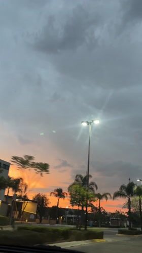 Vivid sunset captured on video in Santa Clara Ocoyucan